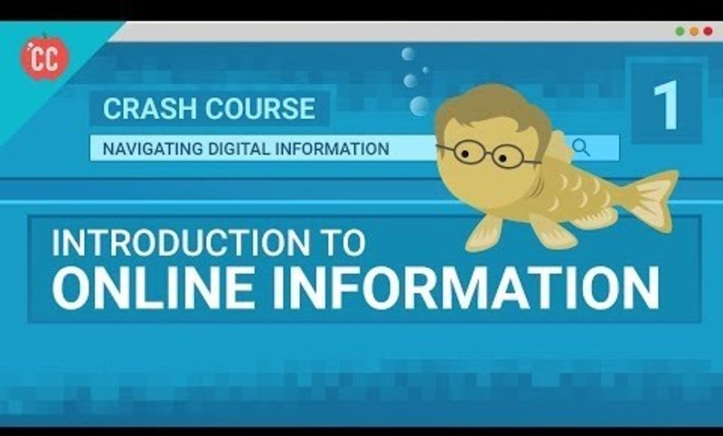 Introduction to Crash Course Navigating Digital Information #1 Instructional Video