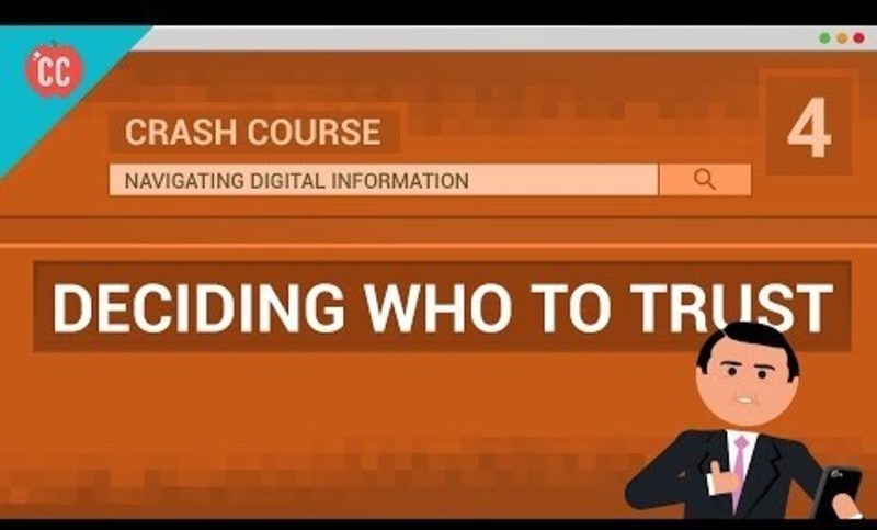 Who Can You Trust? Crash Course Navigating Digital Information #4 Instructional Video