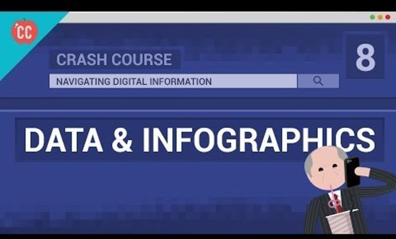 Data and Infographics: Crash Course Navigating Digital Information #8 Instructional Video
