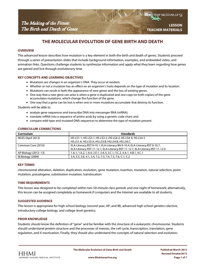The Molecular Evolution of Gene Birth and Death Activity