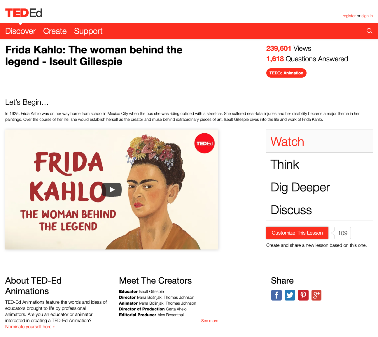 Frida Kahlo: The Woman Behind the Legend Instructional Video