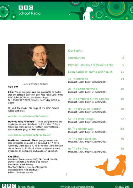 Tales of Hans Christian Andersen Lesson Plan