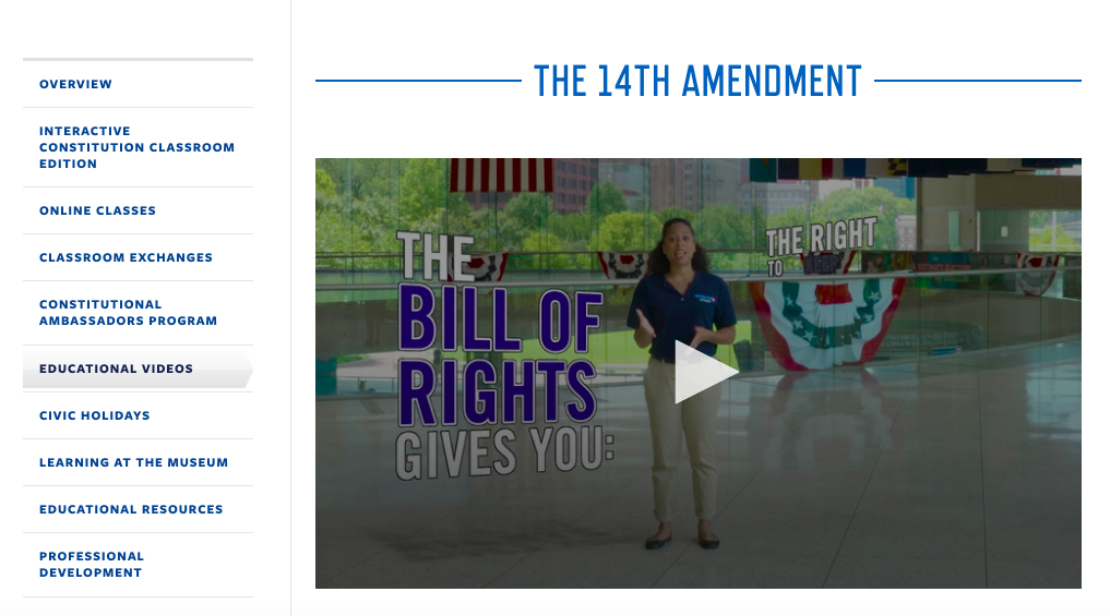 The Fourteenth Amendment Instructional Video