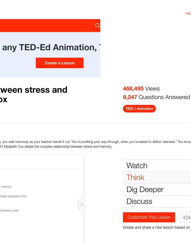 The Surprising Link between Stress and Memory Instructional Video
