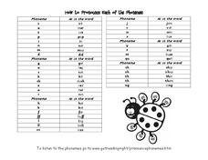 How to Pronounce Each of the Phonemes Organizer