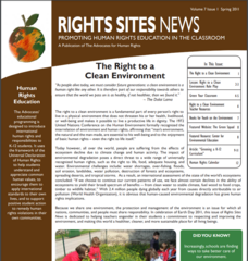 The Right to a Clean Environment: Right to a Clean Environment Role-Play Lesson Plan