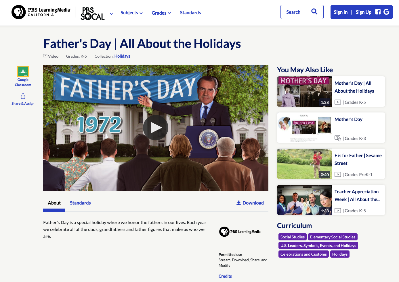 Father's Day | All About the Holidays Instructional Video