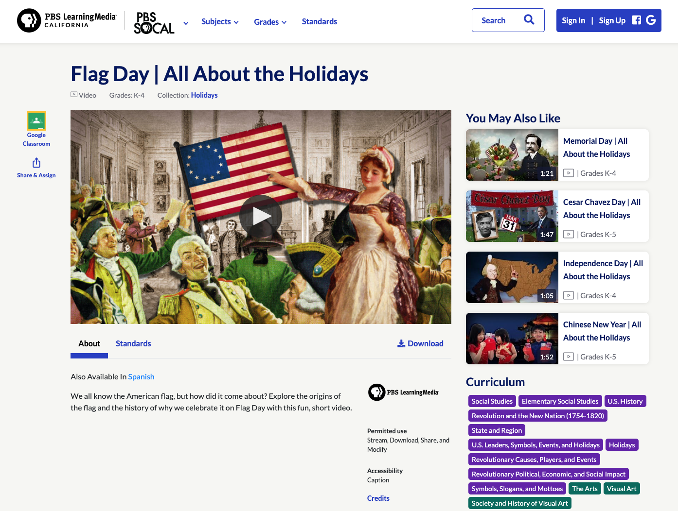 Flag Day | All About the Holidays Instructional Video