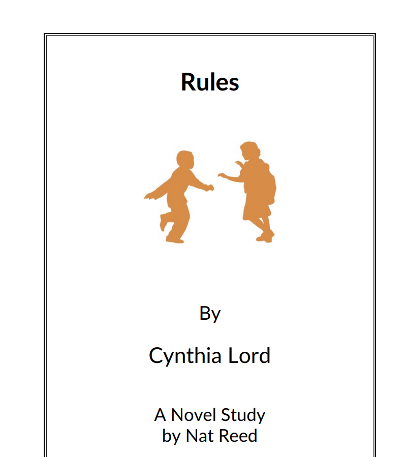 Rules: Novel Study Study Guide