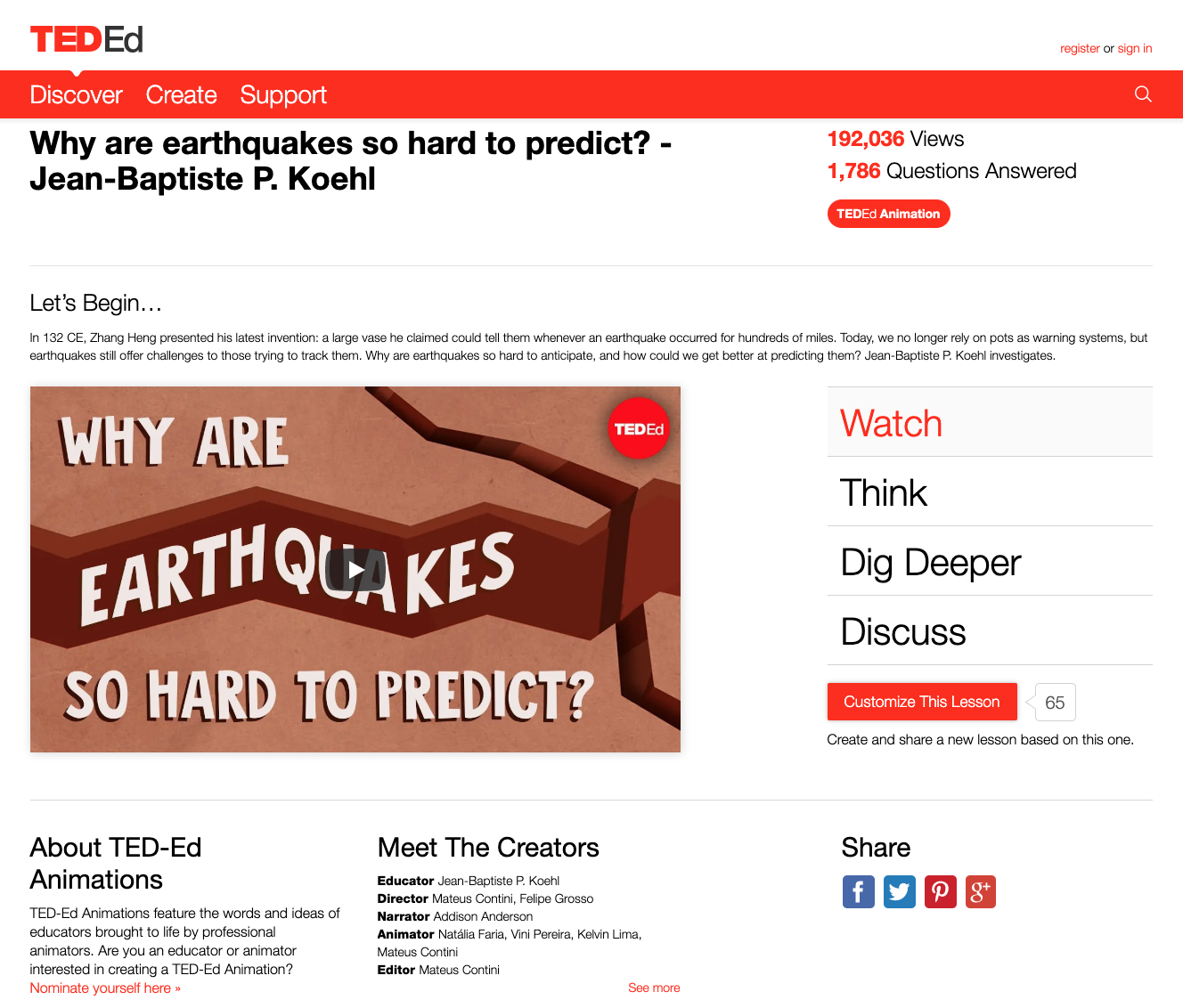 Why Are Earthquakes so Hard to Predict? Instructional Video