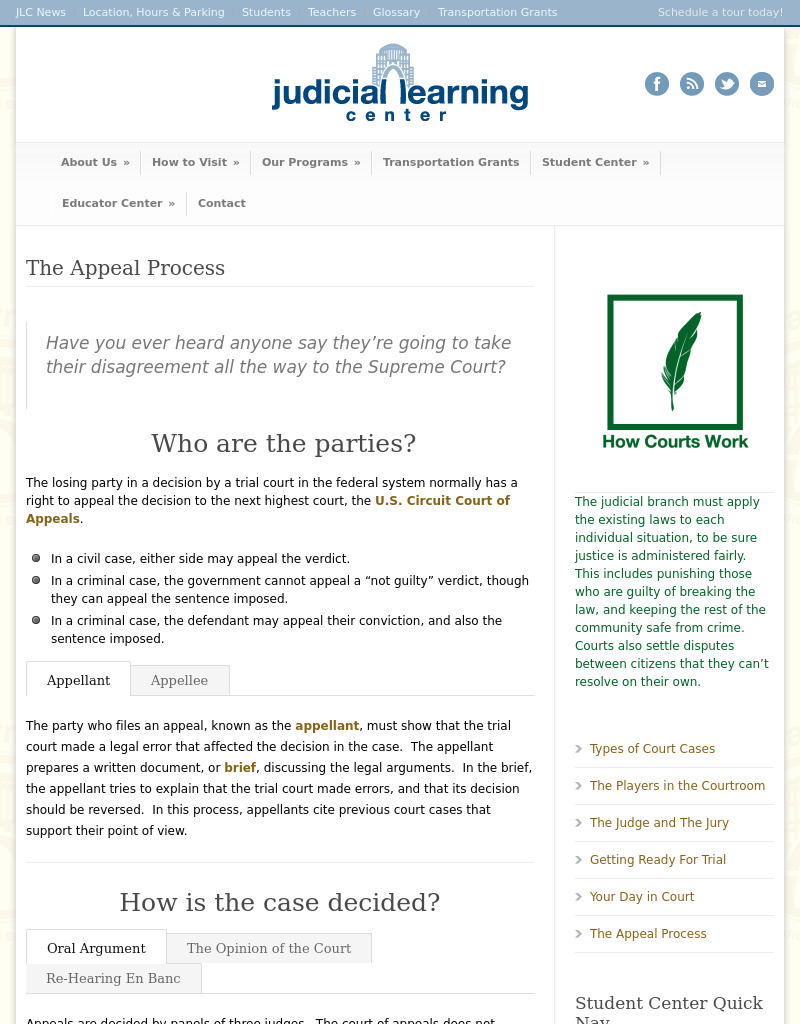 The Appeal Process Interactive
