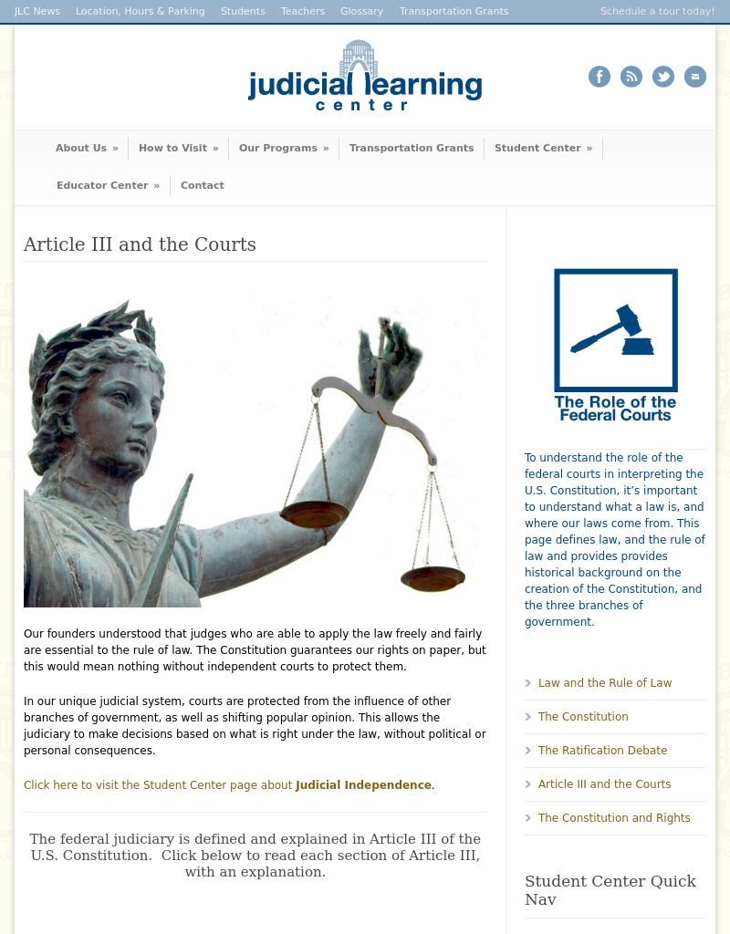 Article III and the Courts Interactive