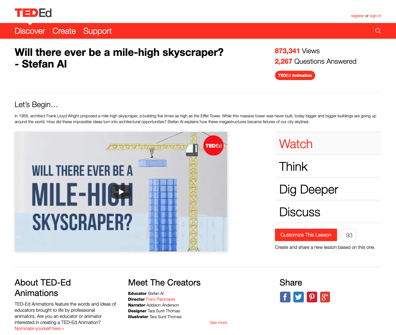 Will There Ever Be a Mile-High Skyscraper? Instructional Video