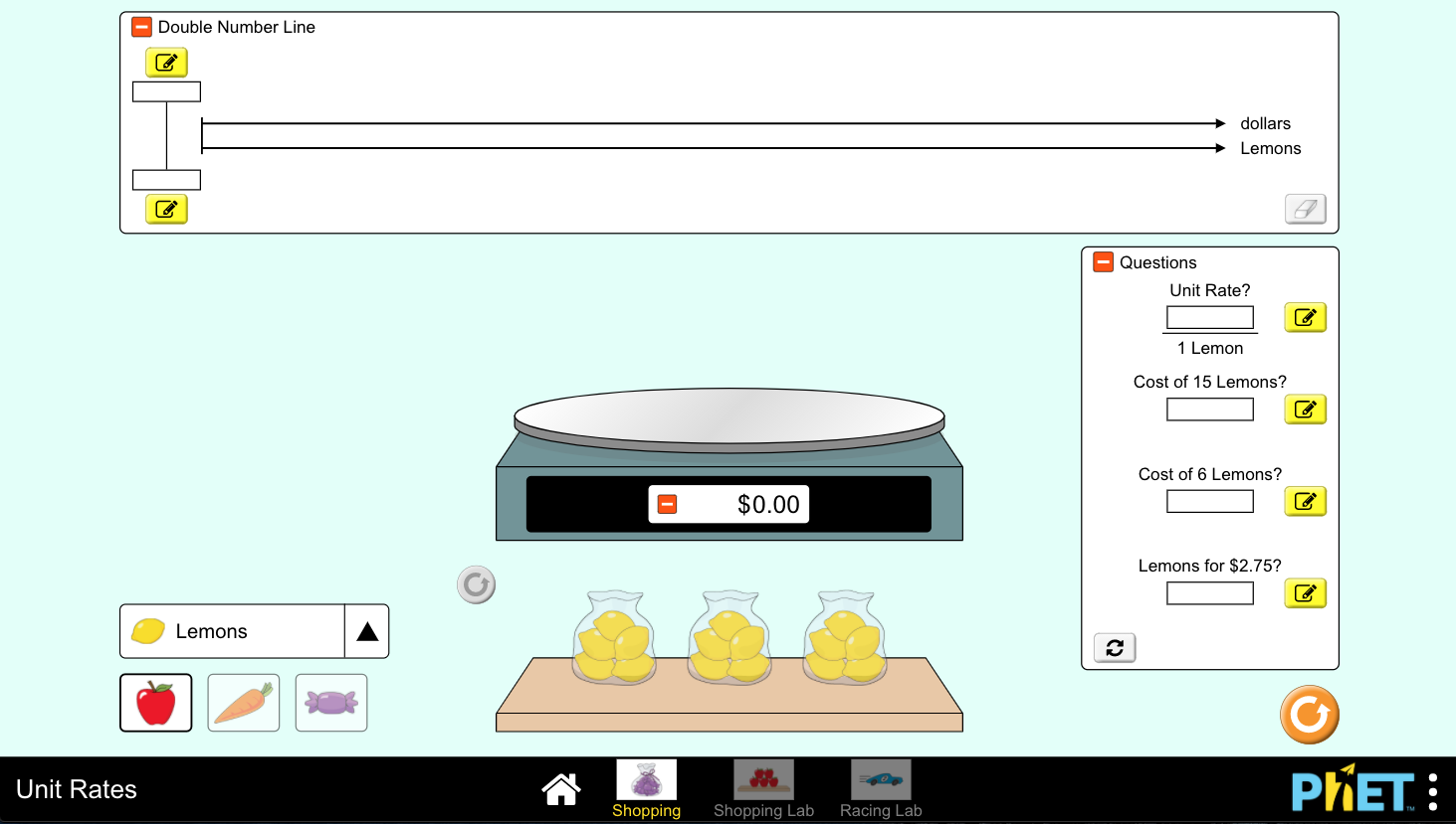 Unit Rates Interactive