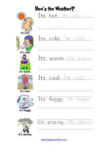 How's the Weather? Worksheet