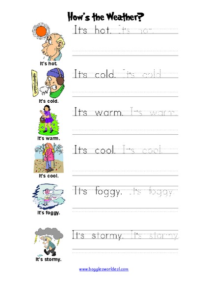 How's the Weather? Worksheet
