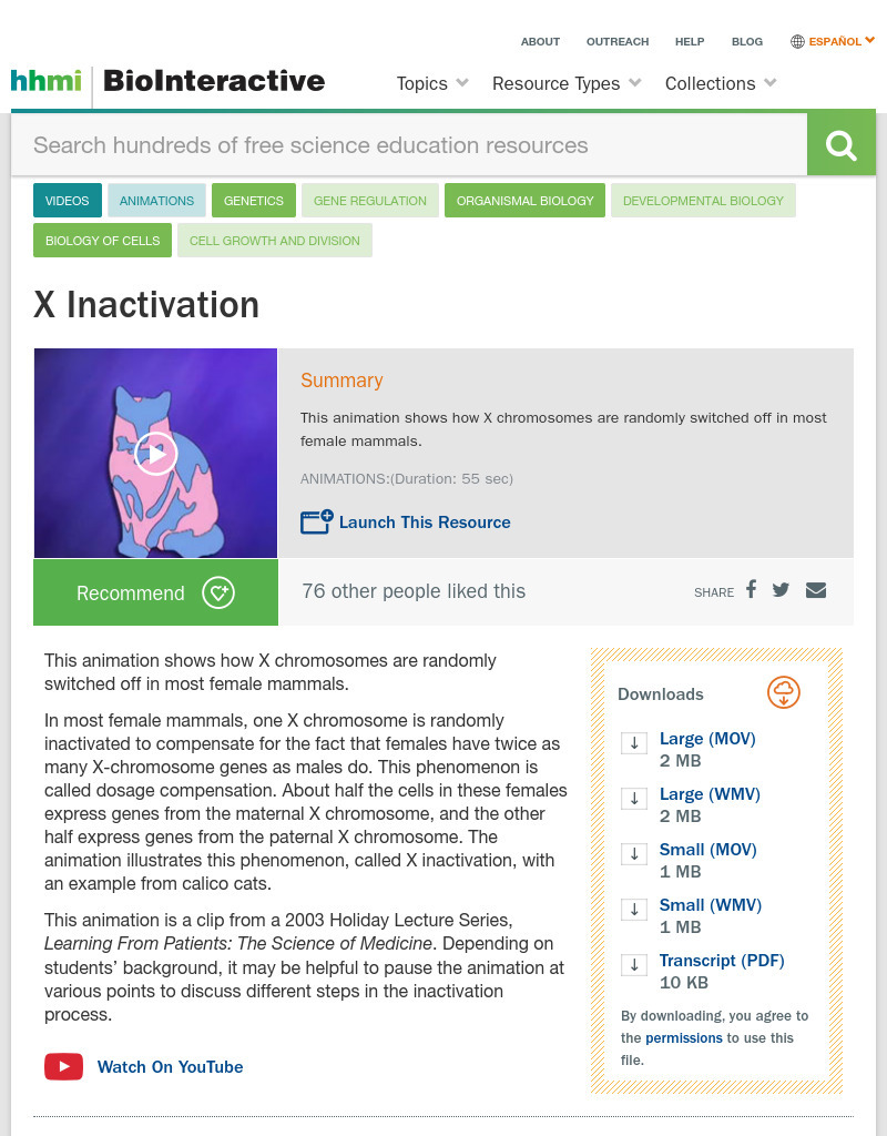 X Inactivation Instructional Video