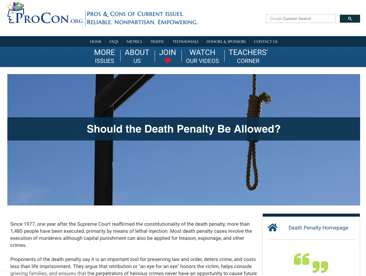 Death Penalty Handout