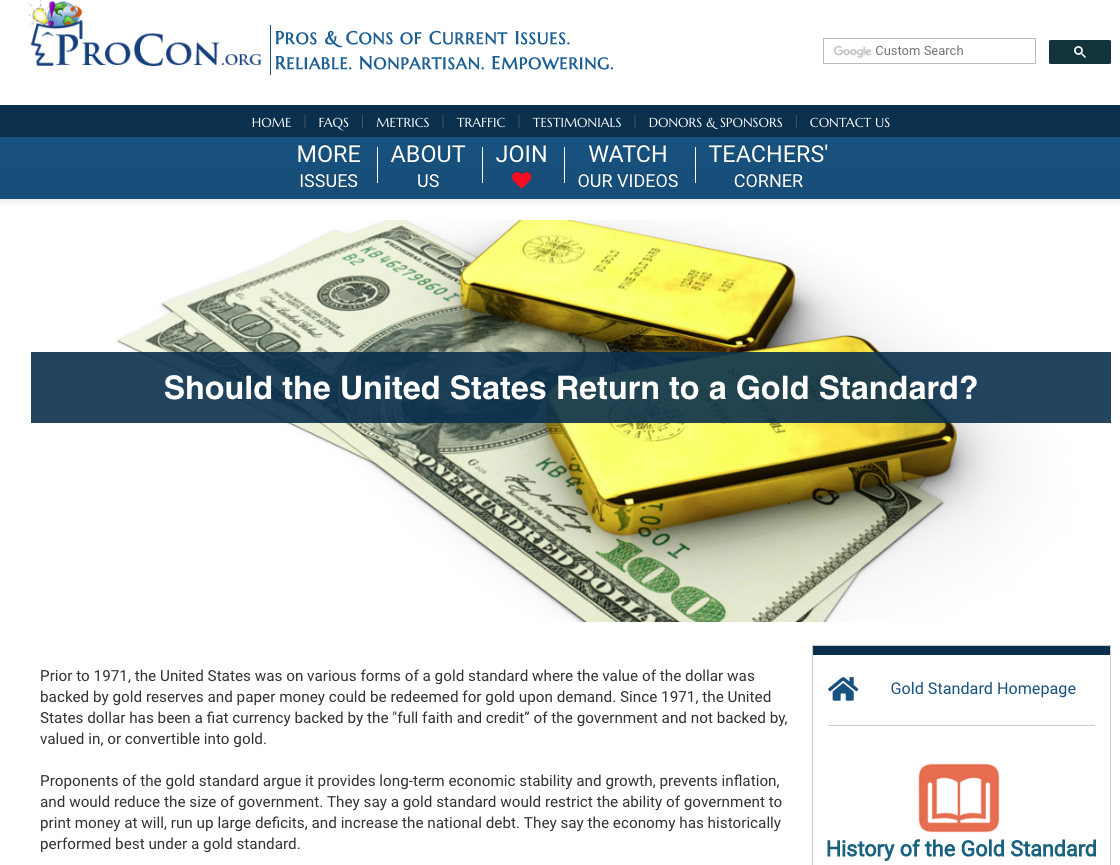 Gold Standard Handout