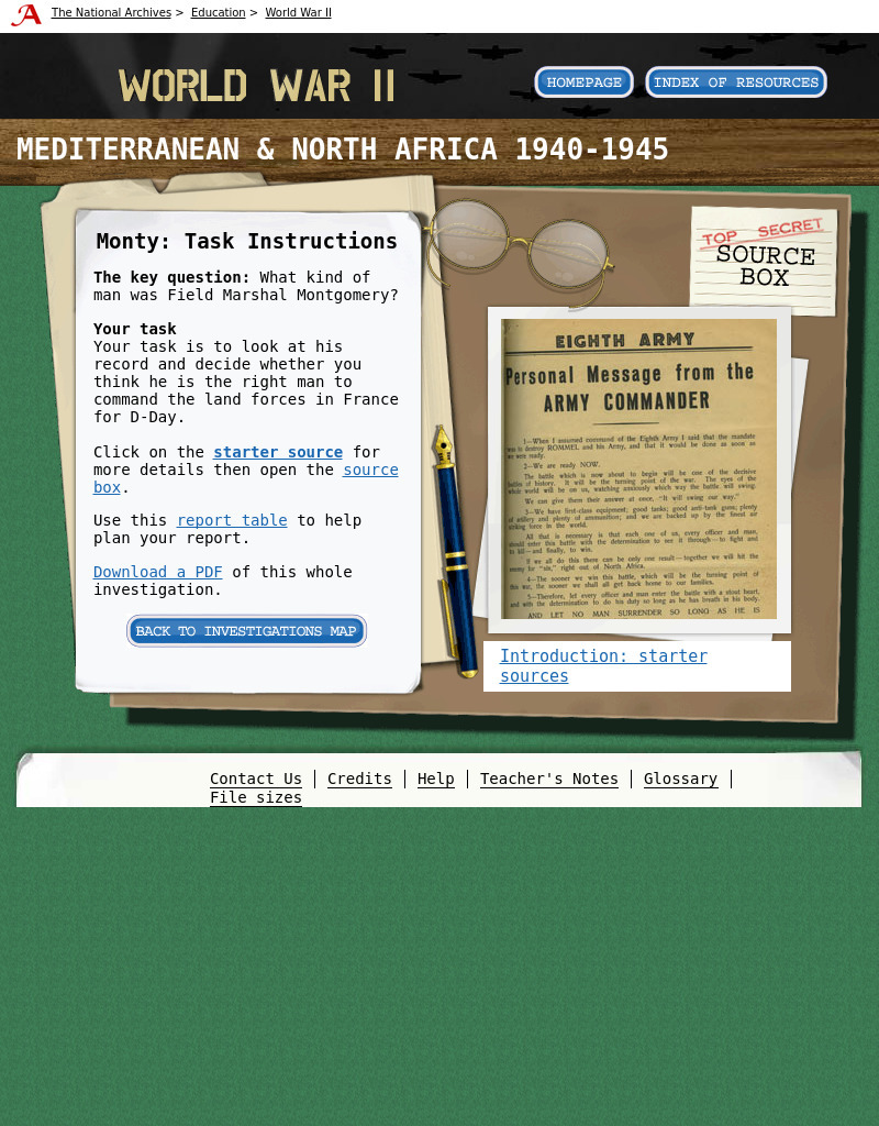 WWII: Mediterranean and N. Africa 1939-45 – Monty Interactive