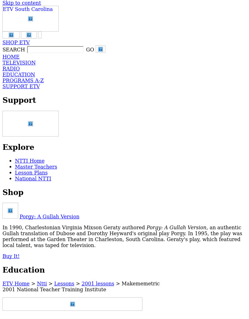 Make Me Metric Lesson Plan