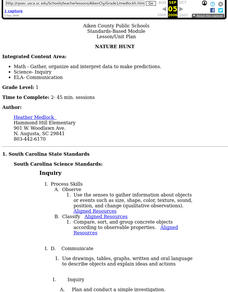 Nature Hunt Lesson Plan