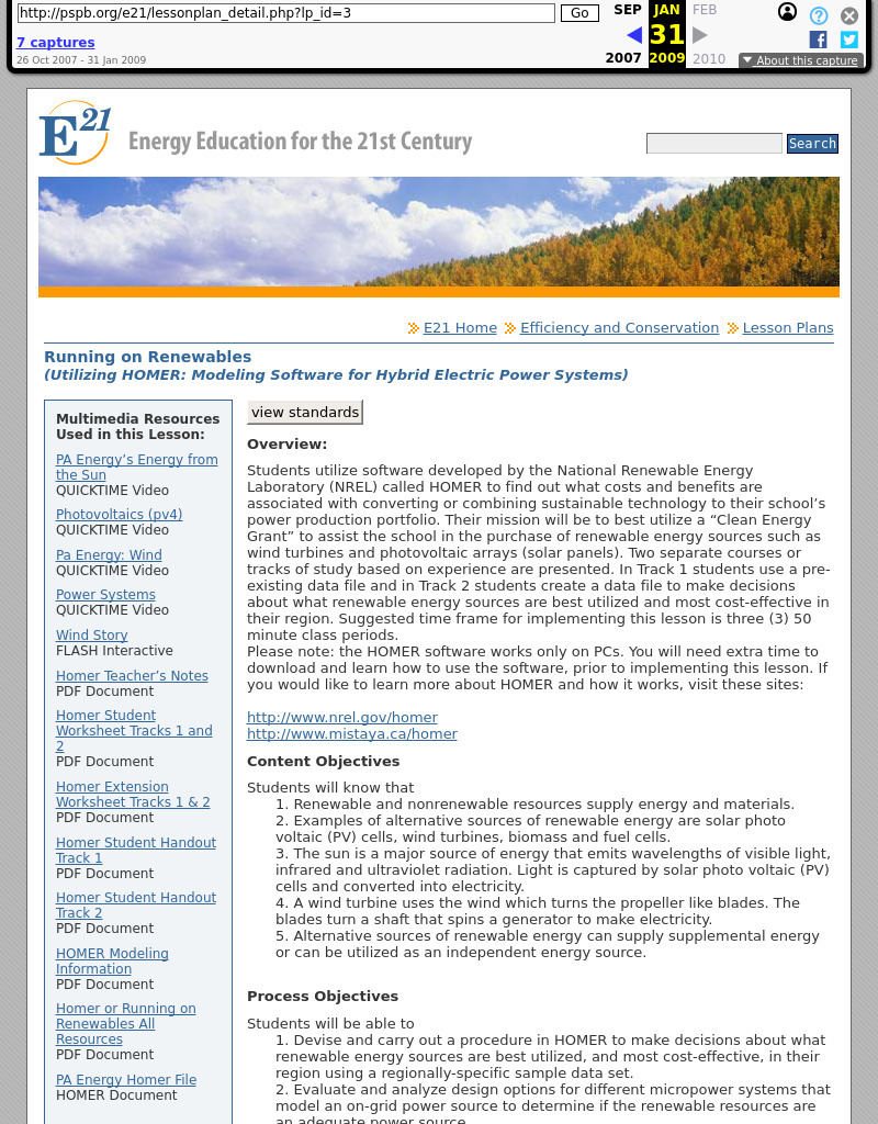 Running on Renewables Lesson Plan