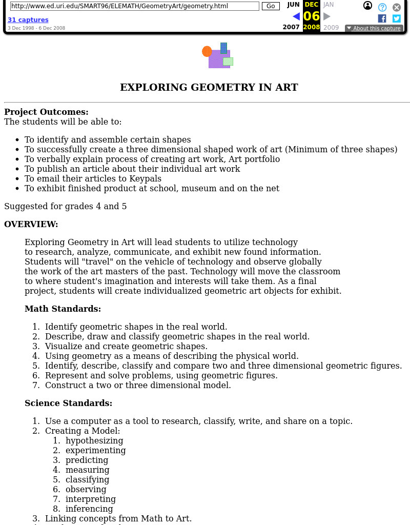 Exploring Geometry in Art Lesson Plan
