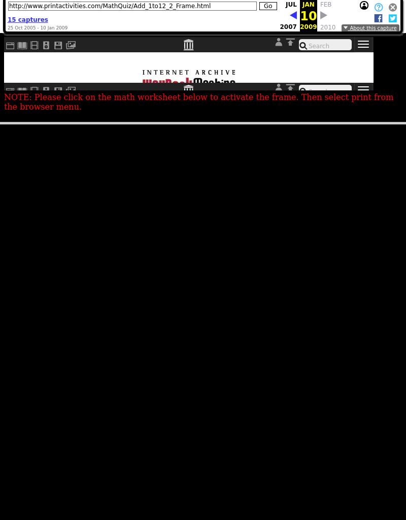 One-Digit Addition Worksheet