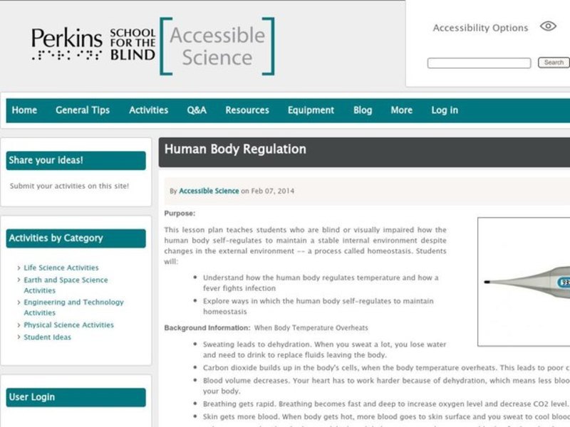 Human Body Regulation Lesson Plan