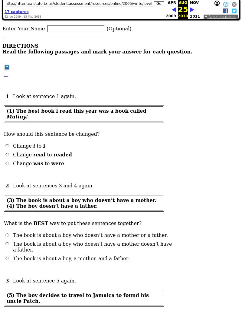 Proofreading a Book Report and Story Interactive