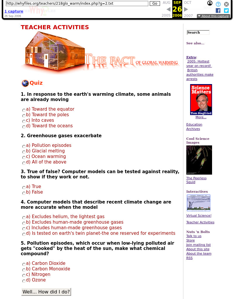 Global Warming Interactive