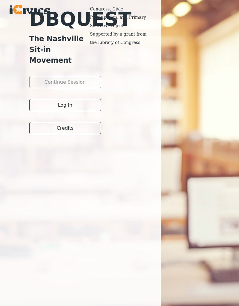 DBQuest: The Nashville Sit-In Movement Interactive