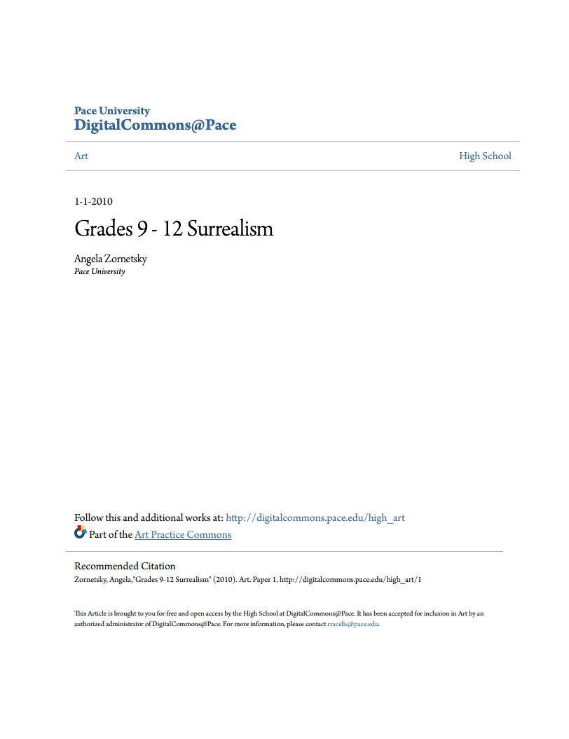 Surrealism Lesson Plan