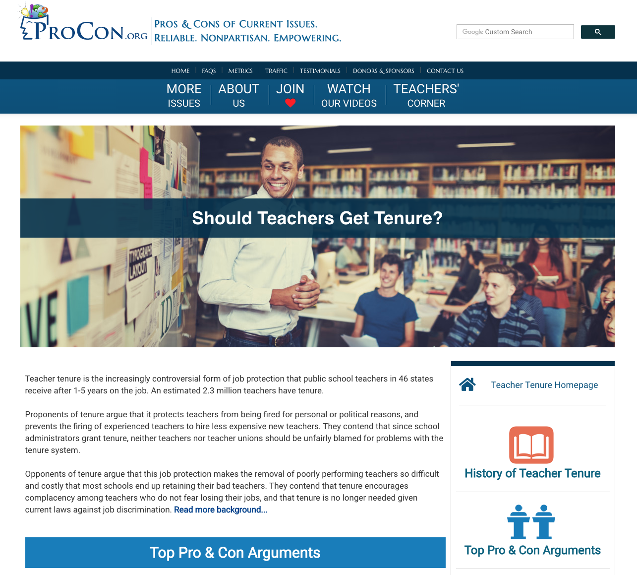 Teacher Tenure Handout