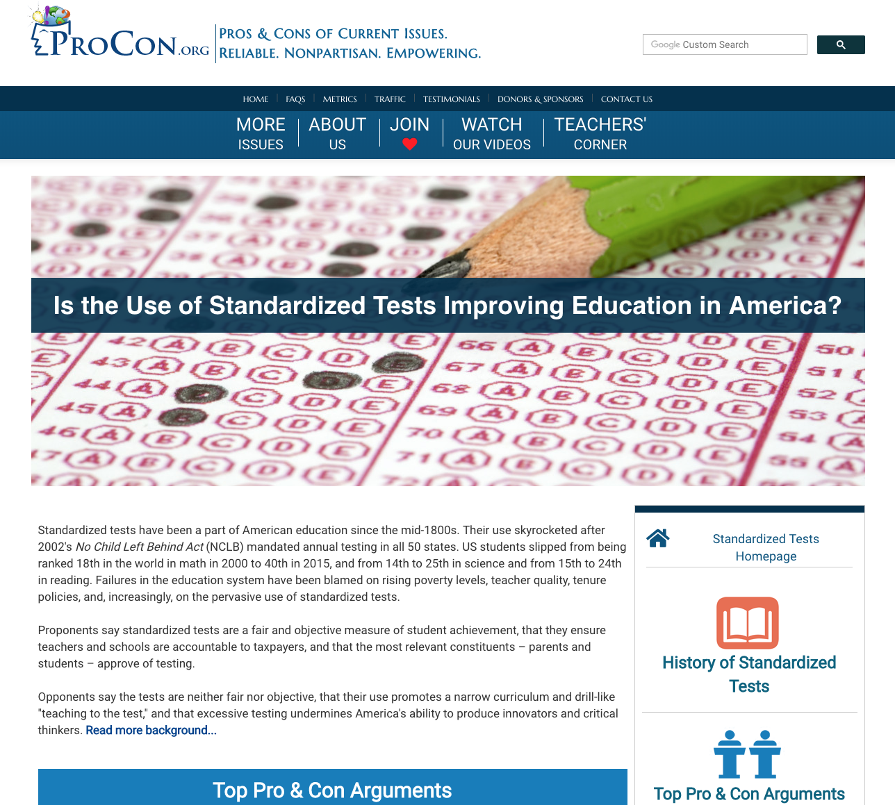 Standardized Tests Handout