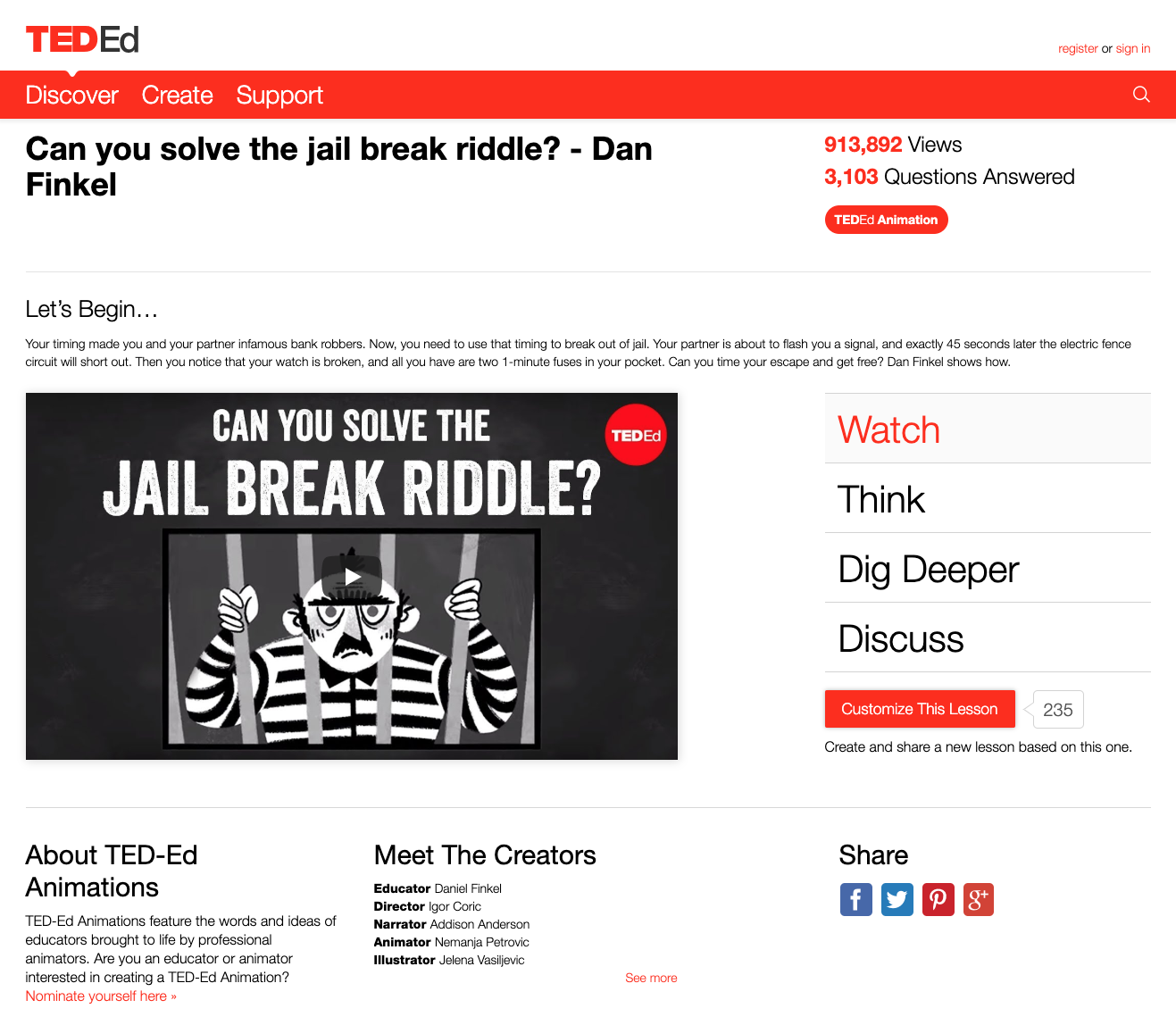 Can You Solve the Jail Break Riddle? Instructional Video