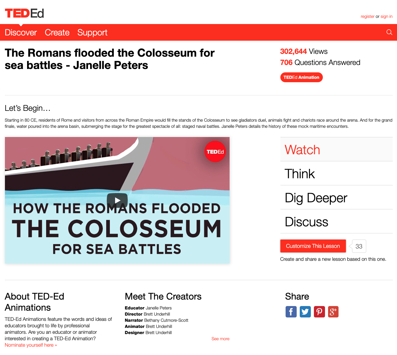 The Romans Flooded the Colosseum for Sea Battles Instructional Video