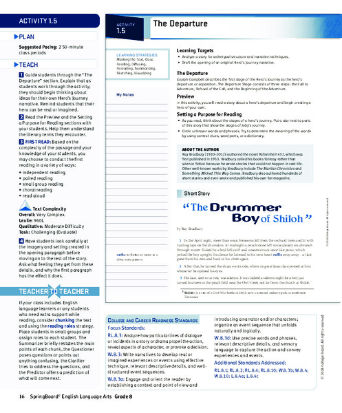 The Departure Activity