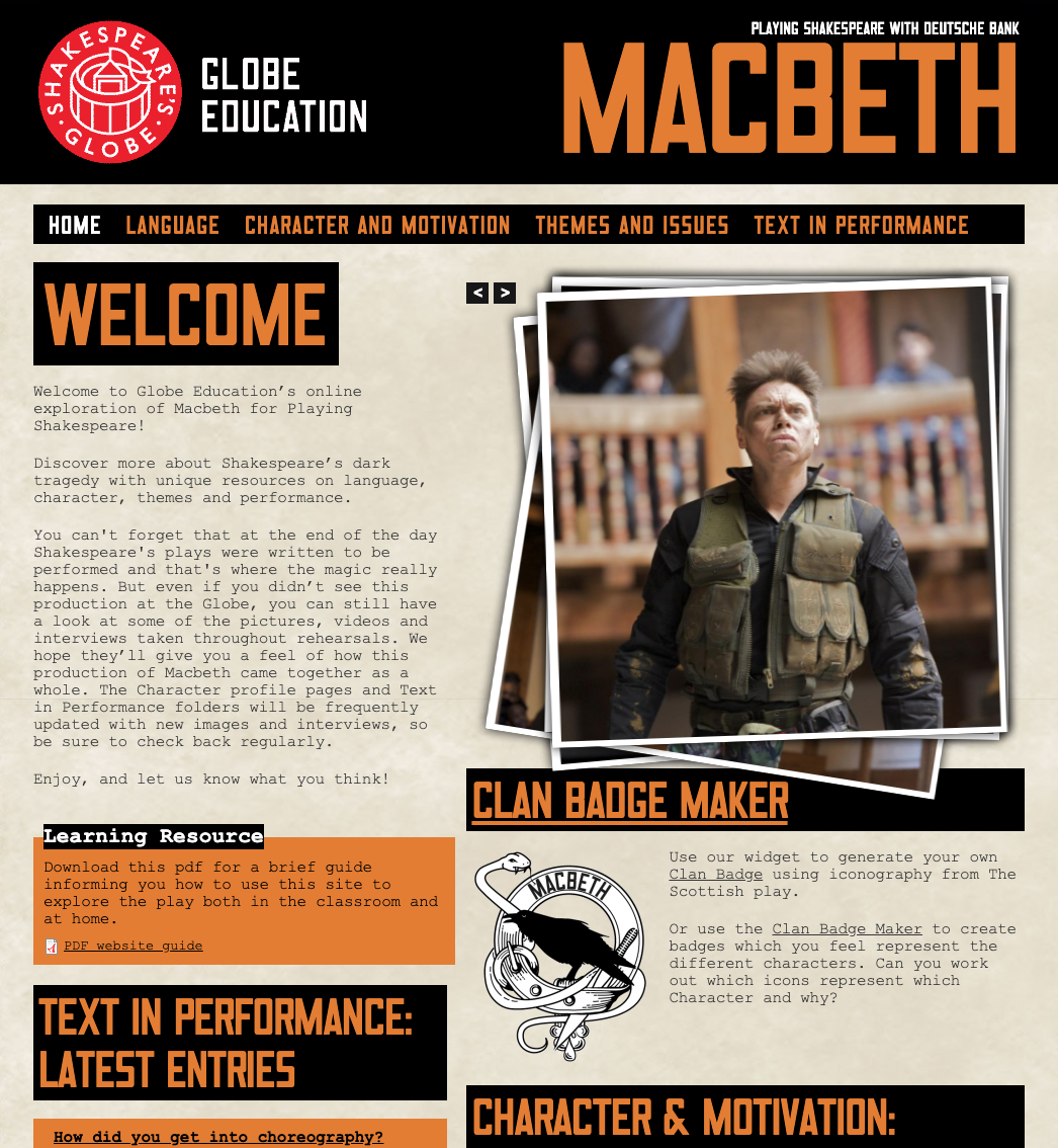Macbeth Website