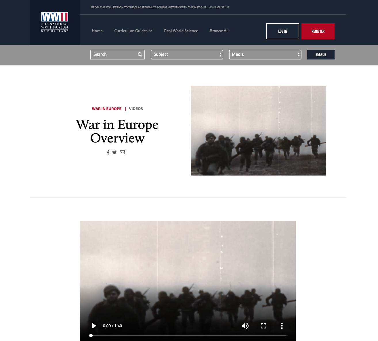 War in Europe Overview Instructional Video