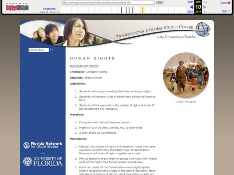 Human Rights Lesson Plan