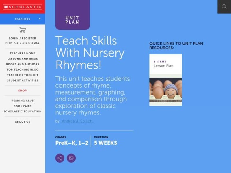 Humpty Dumpty Lesson Plan