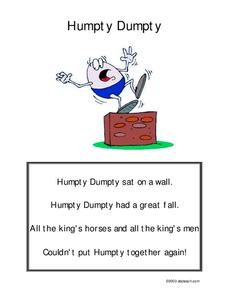 Humpty Dumpty Worksheet