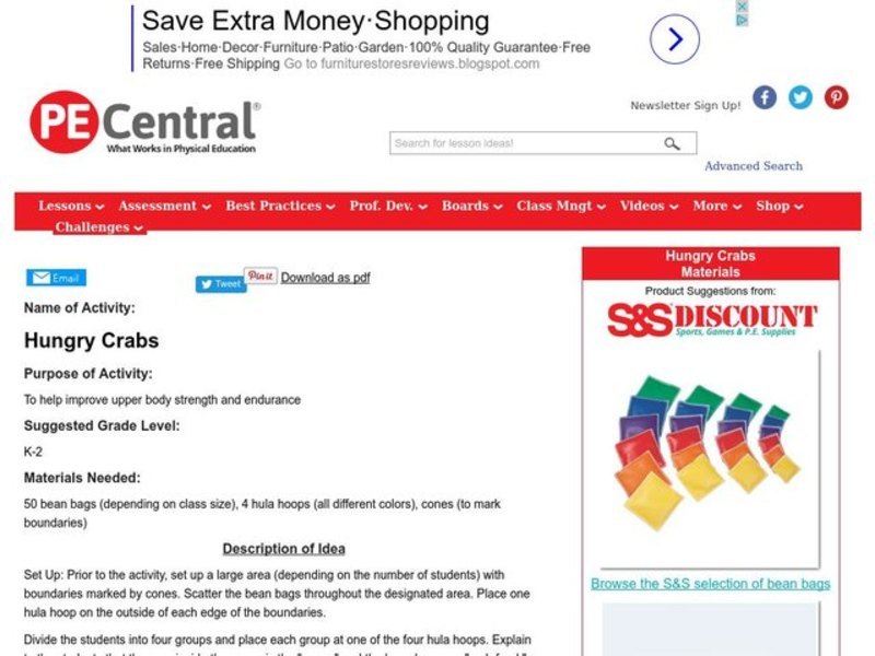 Hungry Crabs Lesson Plan