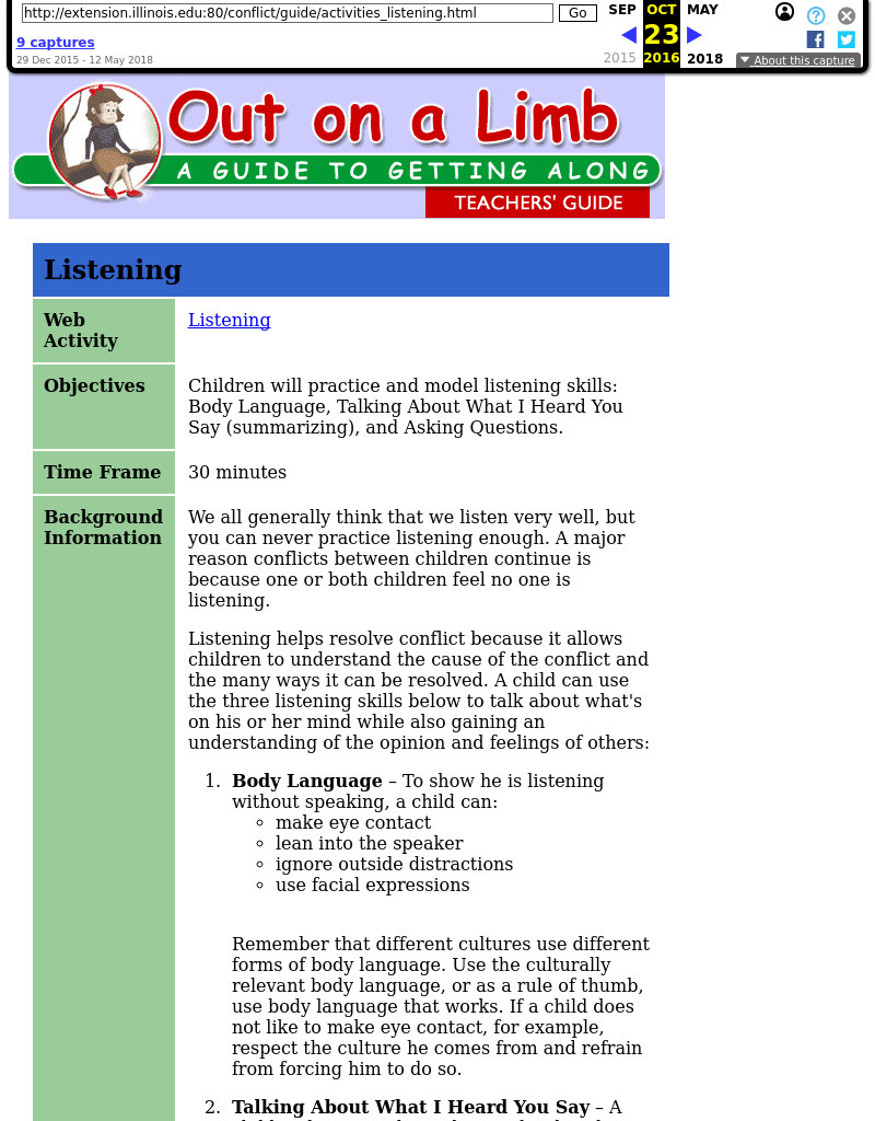 A Guide to Getting Along: Listening Lesson Plan