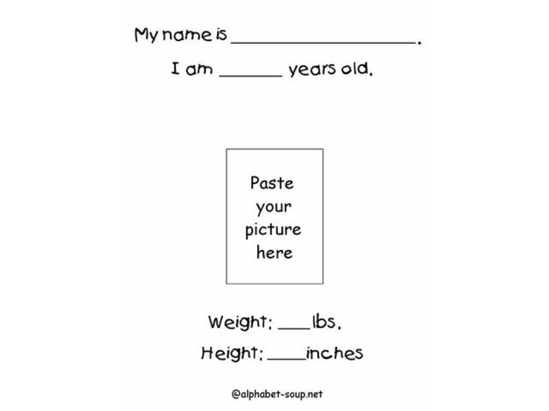 I am Special Worksheet