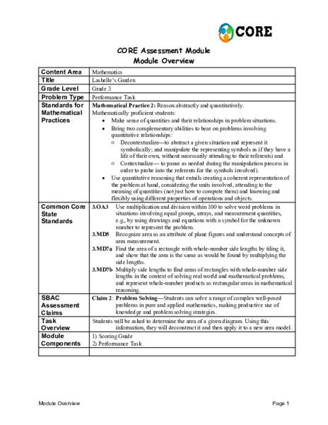 Lashelles Garden Assessment