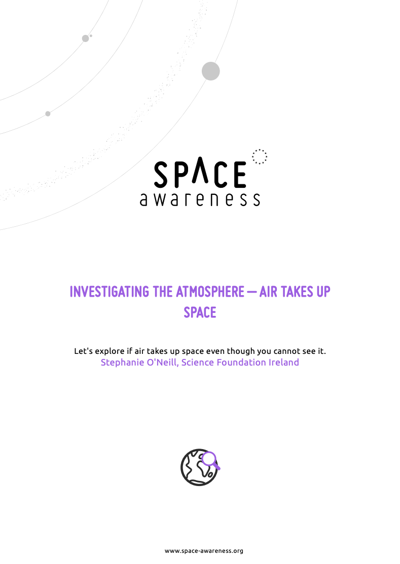Investigating the Atmosphere - Air Takes Up Space Lesson Plan