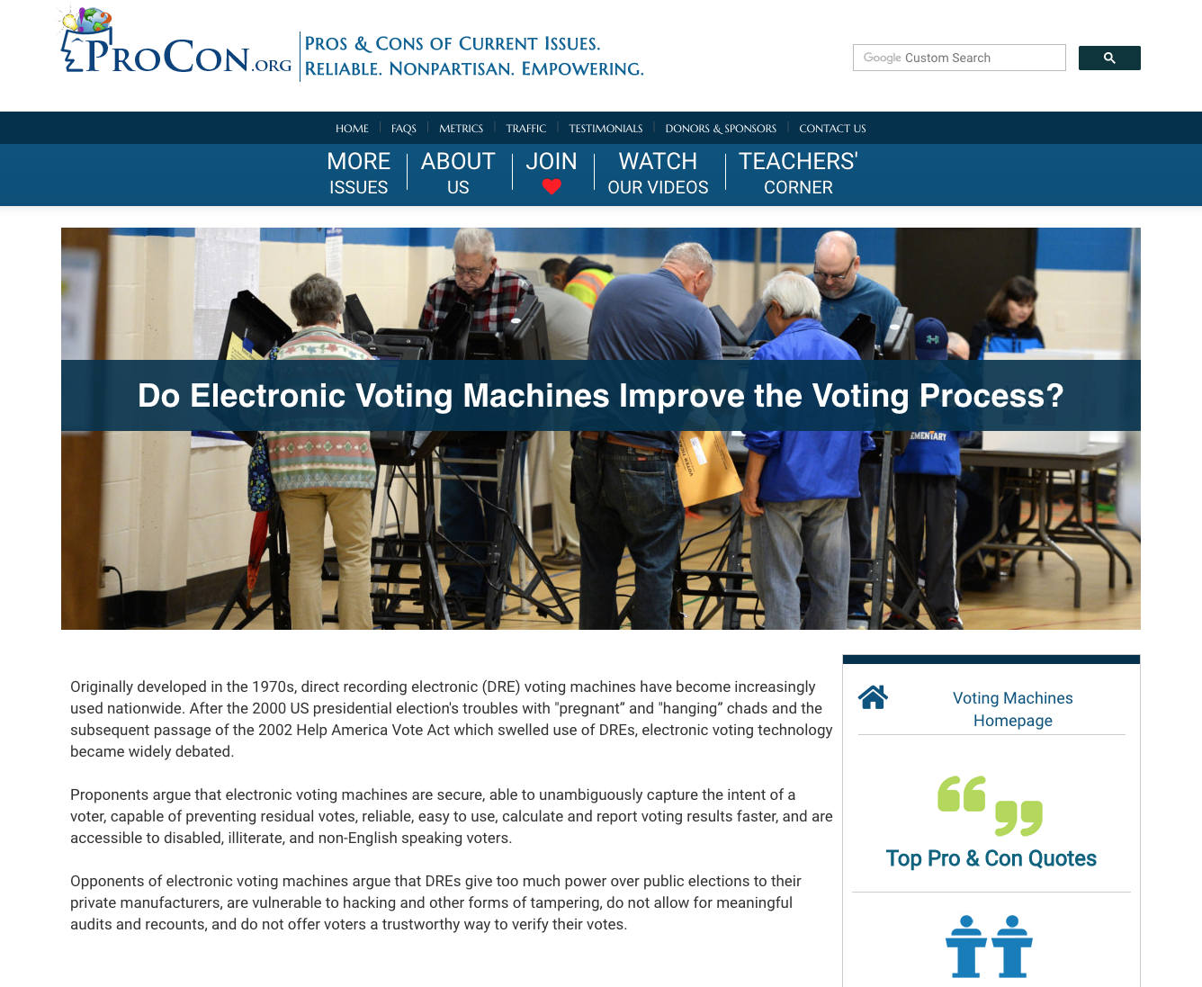 Voting Machines Handout